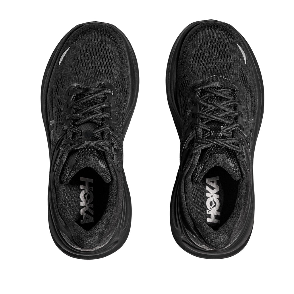 Hoka Women's Bondi 9 Sneaker, Black/Black, 8.5