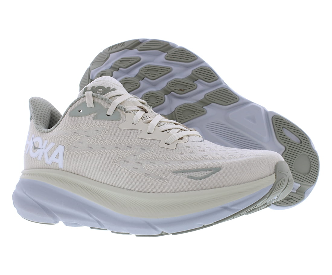 Hoka Men's Clifton 9 Sneaker, Oat Milk/Barley, 8.5