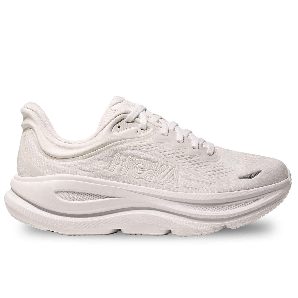Hoka Women's Bondi 9 Sneaker, White/White, 8.5