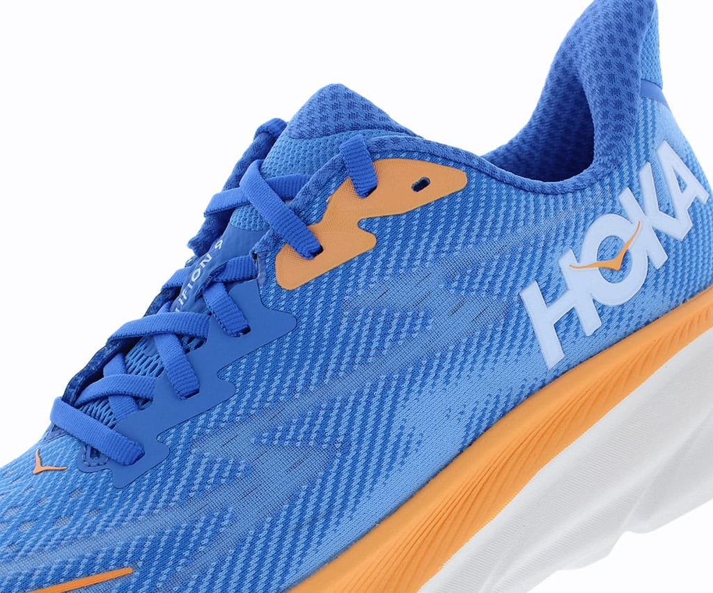 HOKA Clifton 9 Mens Shoes Size 10, Color: Coastal Sky/All Aboard