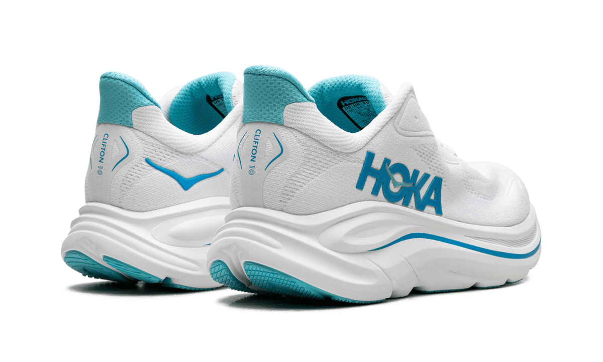 HOKA MENS CLIFTON 10 "WHITE SKYWARD BLUE" 1162030 WKY 1162030 WKY from Stadium Goods