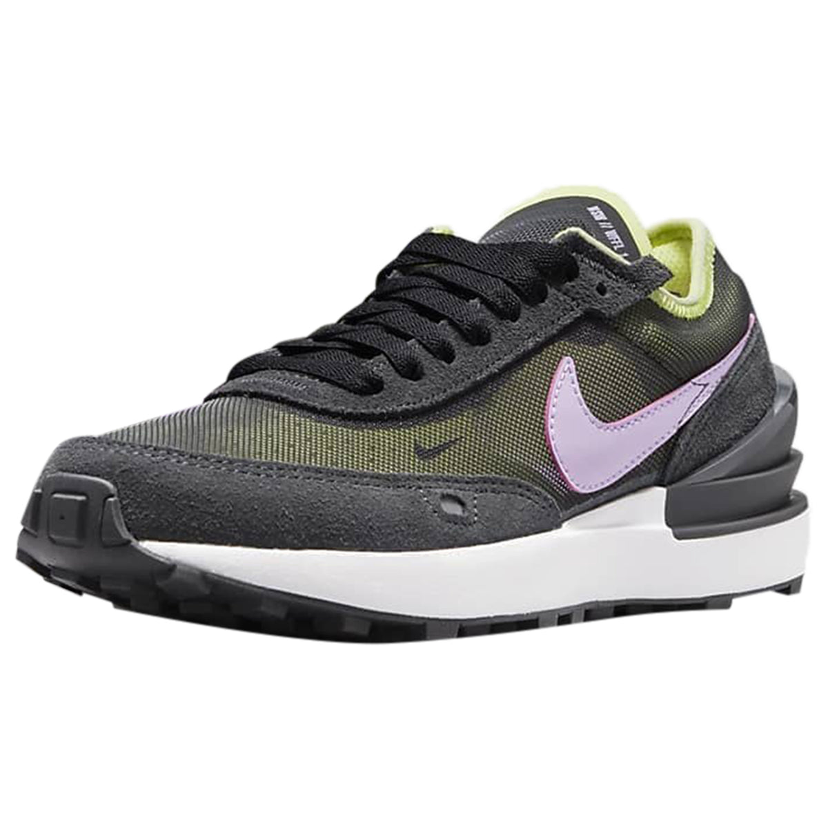 Nike Waffle One (GS) Big Kids' Shoes Summit White-Amethyst Ash-Off Noir dc0481-102