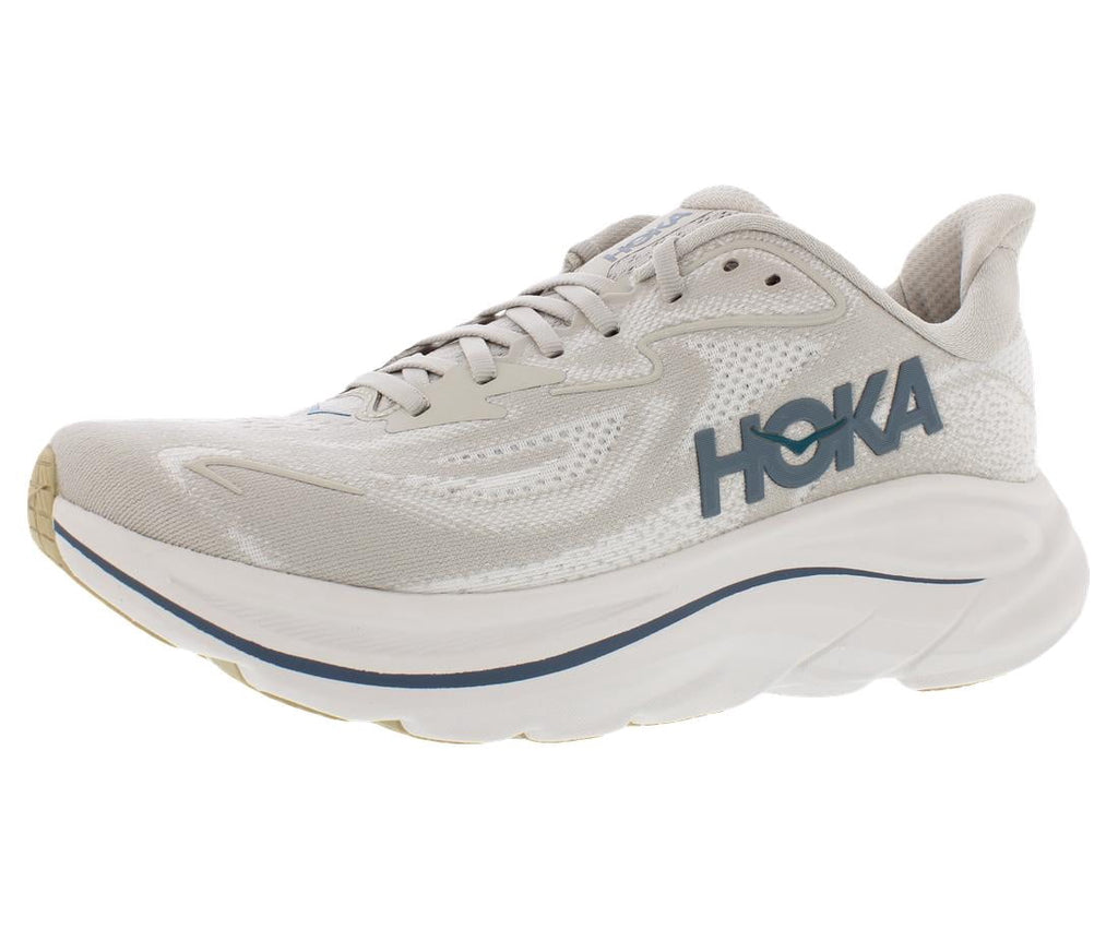 HOKA Clifton 10 Mens Shoes Size 10.5, Color: Putty/Grout