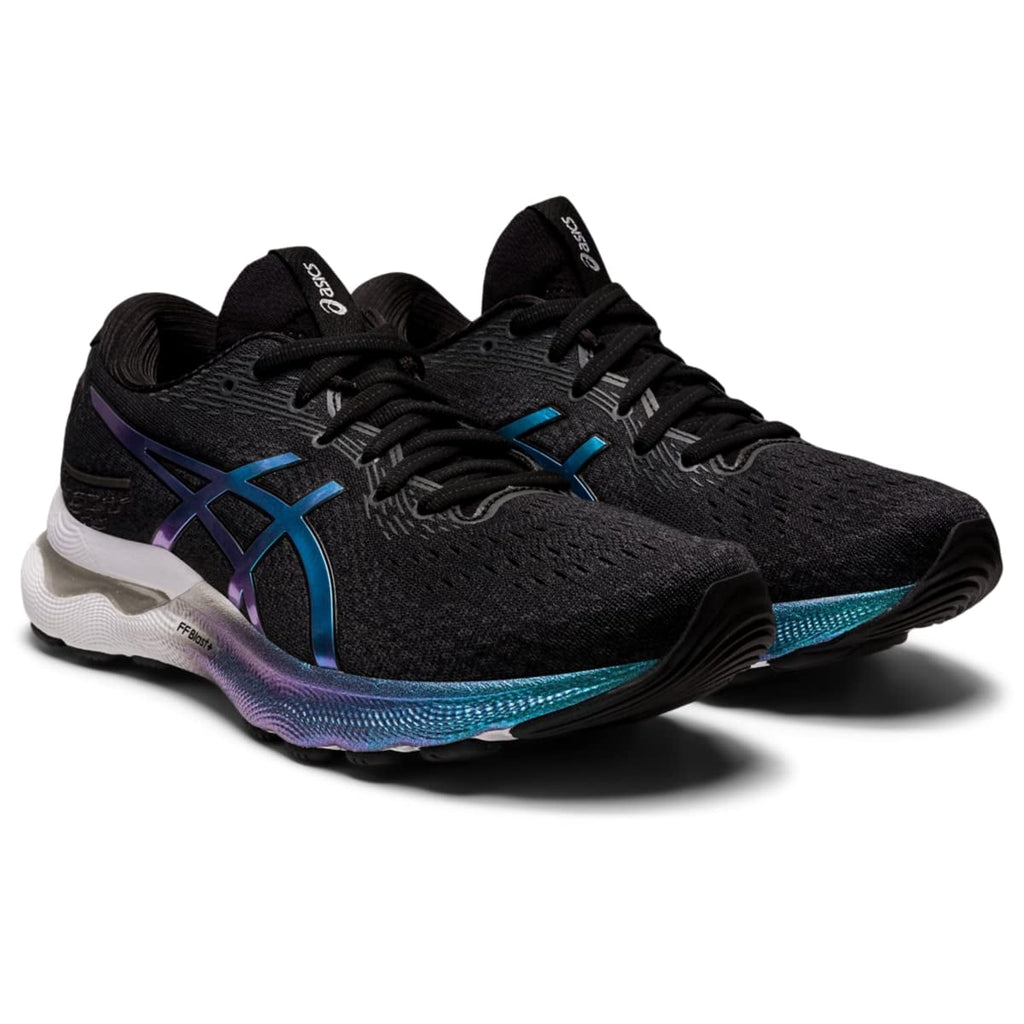 ASICS Women's Gel-Nimbus(R) 24 Platinum Edition Running Shoes, Size 6 US ( Standard ), Black/Black- Limited Edition