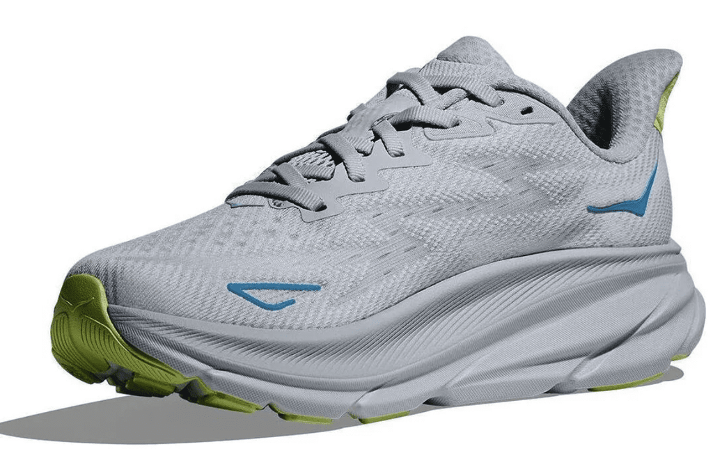 Hoka one Women's Clifton 9 Every day shoes, Size US 10.5 ( Wide ), Gull/Sea Ice