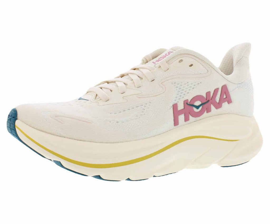 Hoka One One Clifton 10 Womens Shoes Size 8.5, Color: Birch/Alabaster