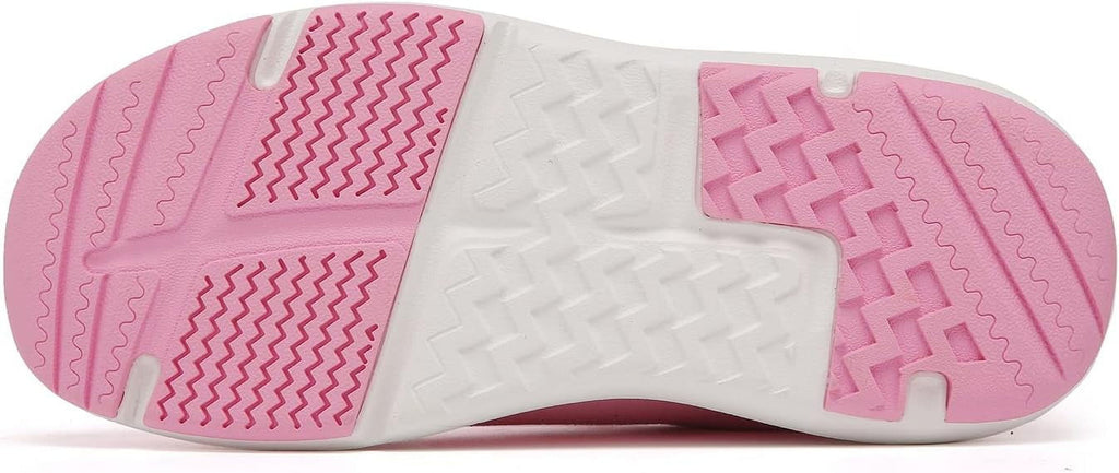 ulogu Waterproof Walking Shoes for Women Men Comfortable Lightweight Sneakers for Women (Women Size 6.5, Pink)