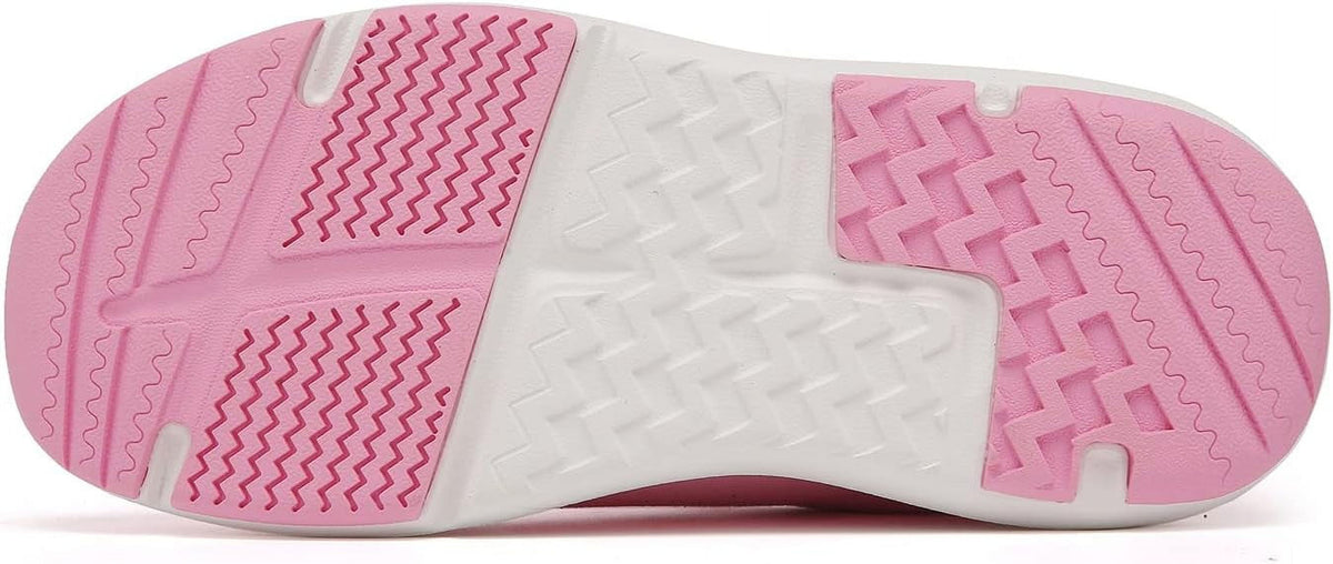 ulogu Waterproof Walking Shoes for Women Men Comfortable Lightweight Sneakers for Women (Women Size 6.5, Pink)