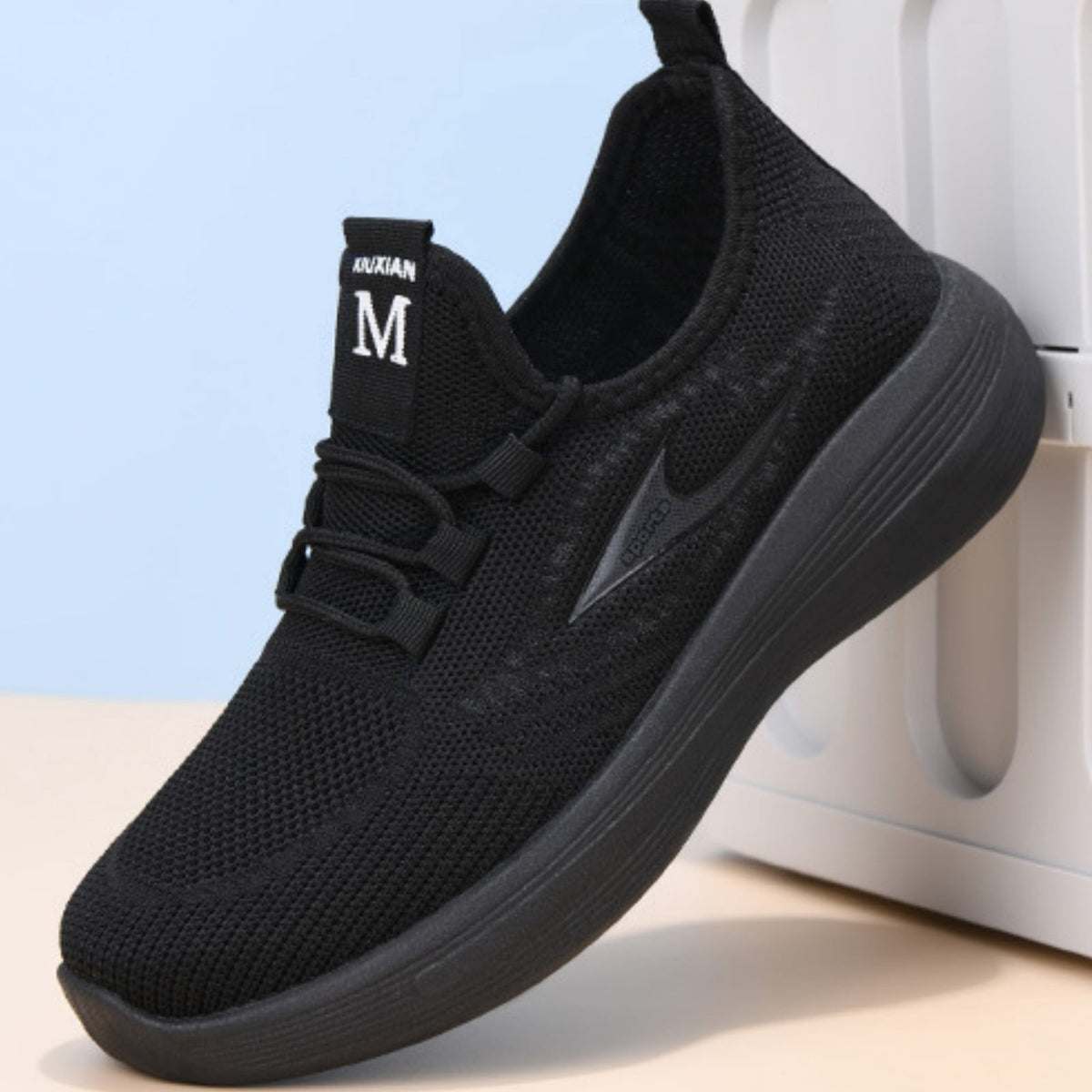 Domzle Women's Sneakers Breathable Lightweight Walking Shoes Running Shoes Non Slip Tennis Fashion Casual Sneakers Gray