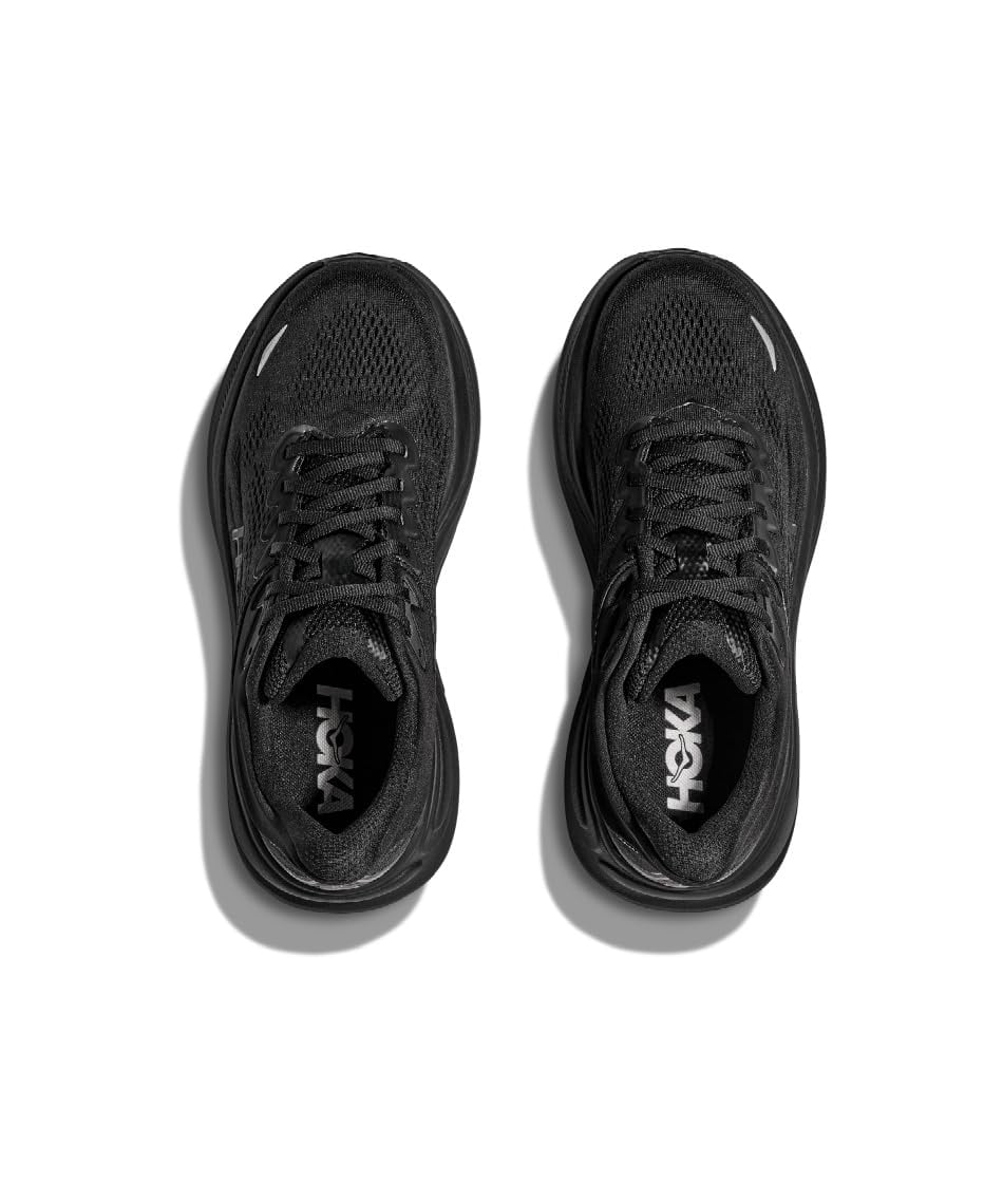 Hoka Women's Bondi 9 Sneaker, Black/Black, 8.5