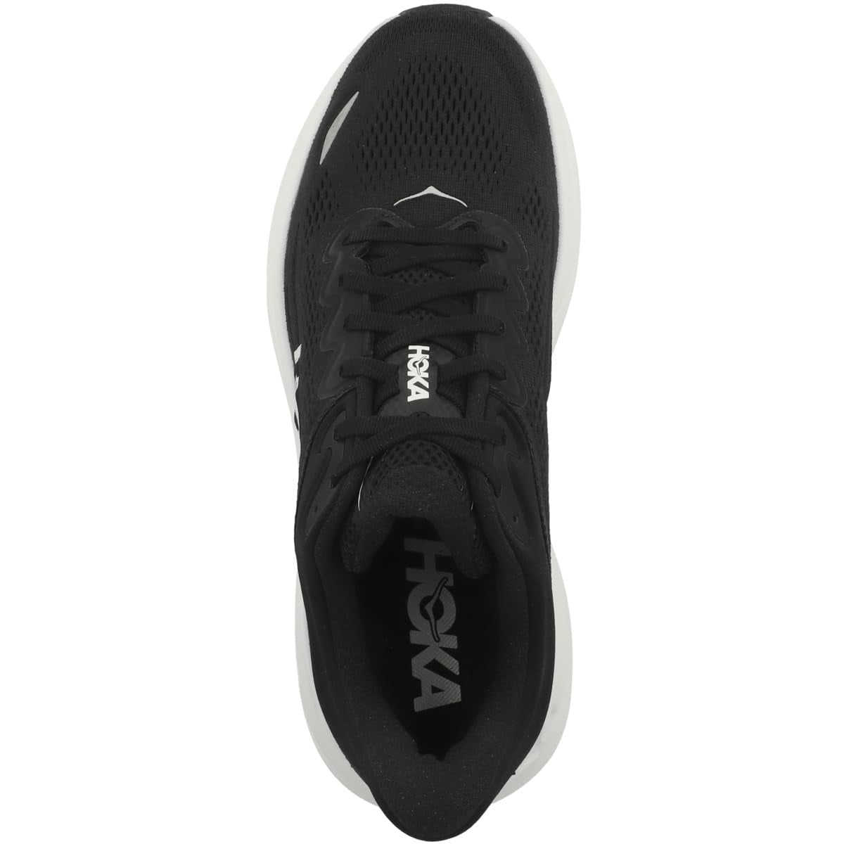 Hoka Bondi 9 Mens Running Shoe - Black/White - 9.5