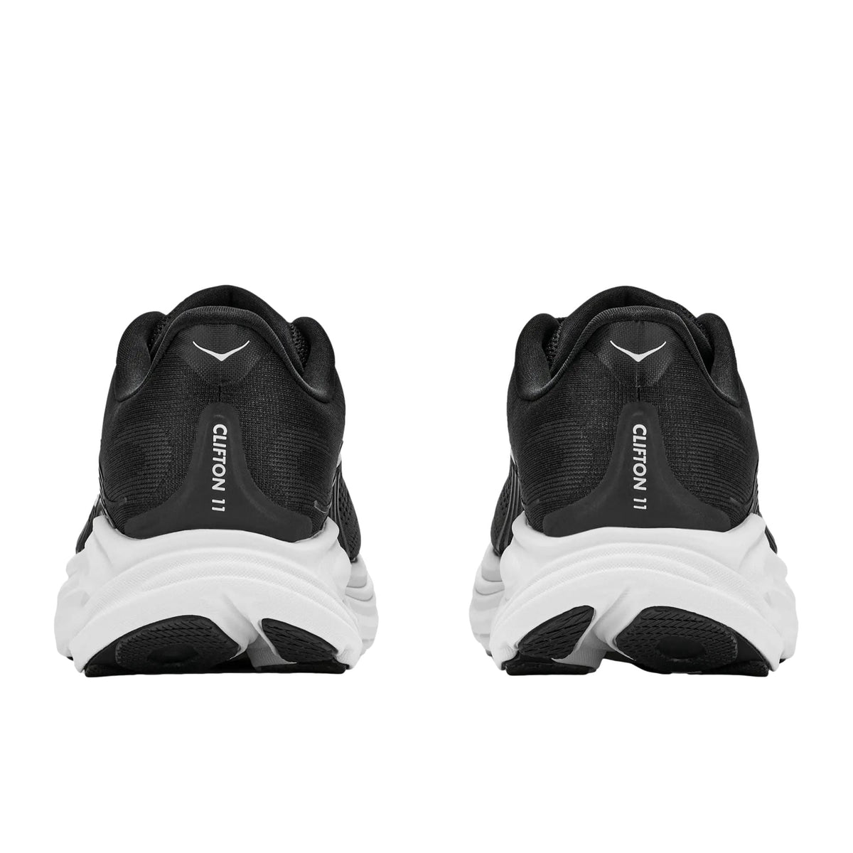 HOKA Clifton 11 Running Shoes, Black/White (Men's)
