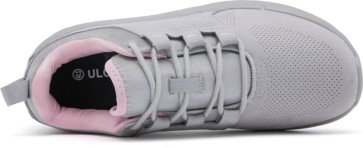 ulogu Waterproof Walking Shoes for Women Men Comfortable Lightweight Sneakers for Women (Women Size 6.5, Pink)