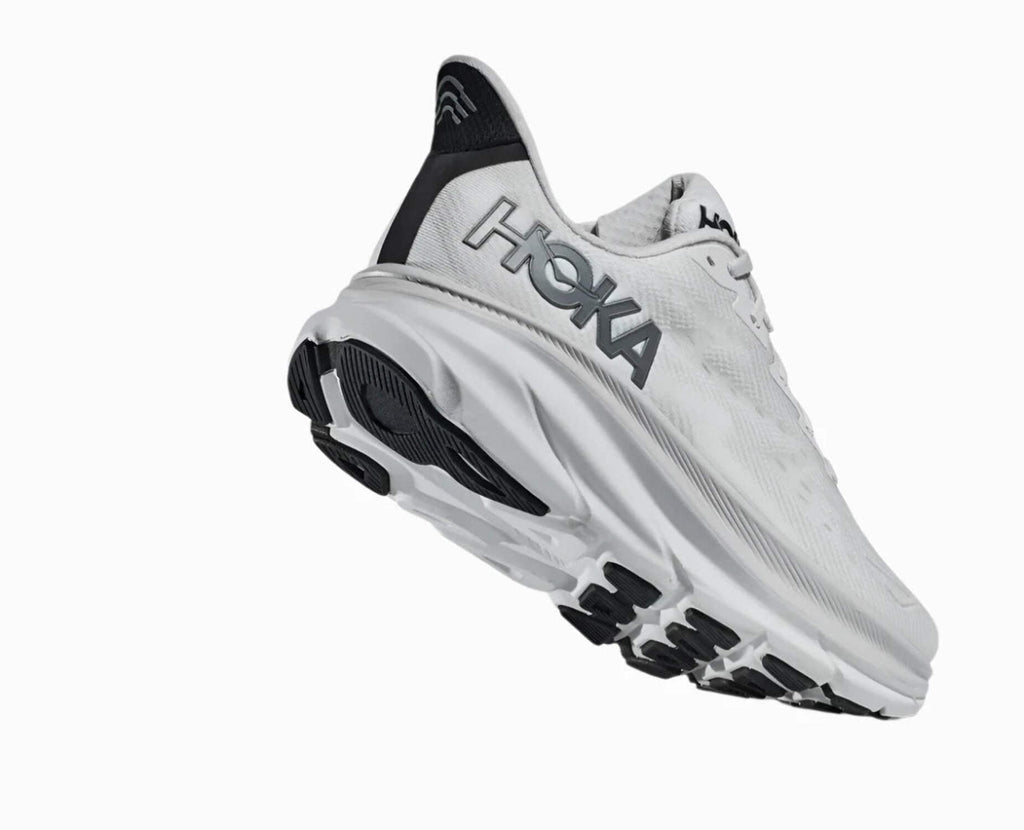 Hoka Men's Clifton 9 Sneaker, Nimbus Cloud/Steel Wool, 11