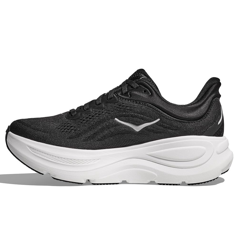HOKA Bondi 9 Mens Shoes Size 10, Color: Black/White