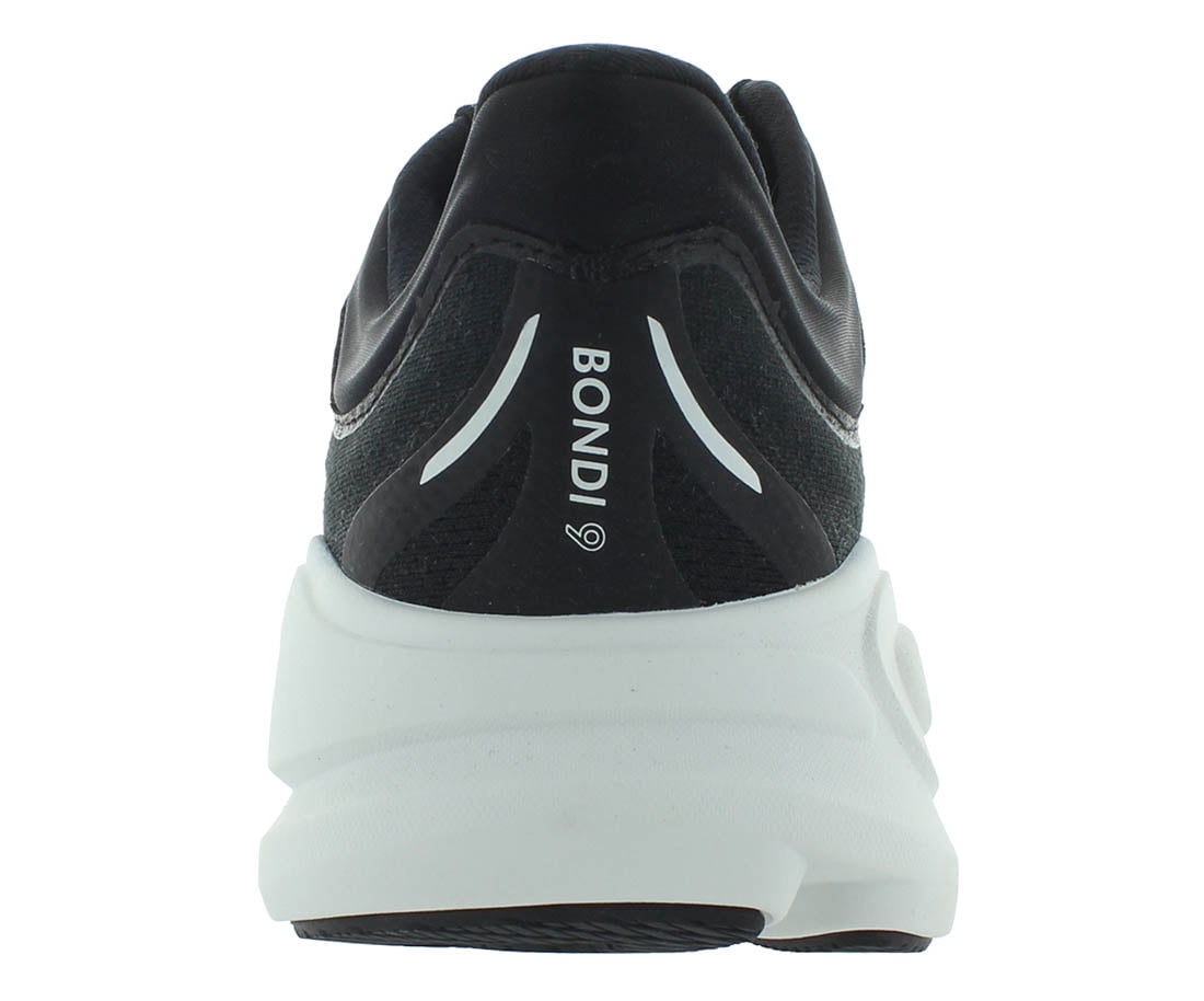 Hoka Bondi 9 Mens Running Shoe - Black/White - 9.5