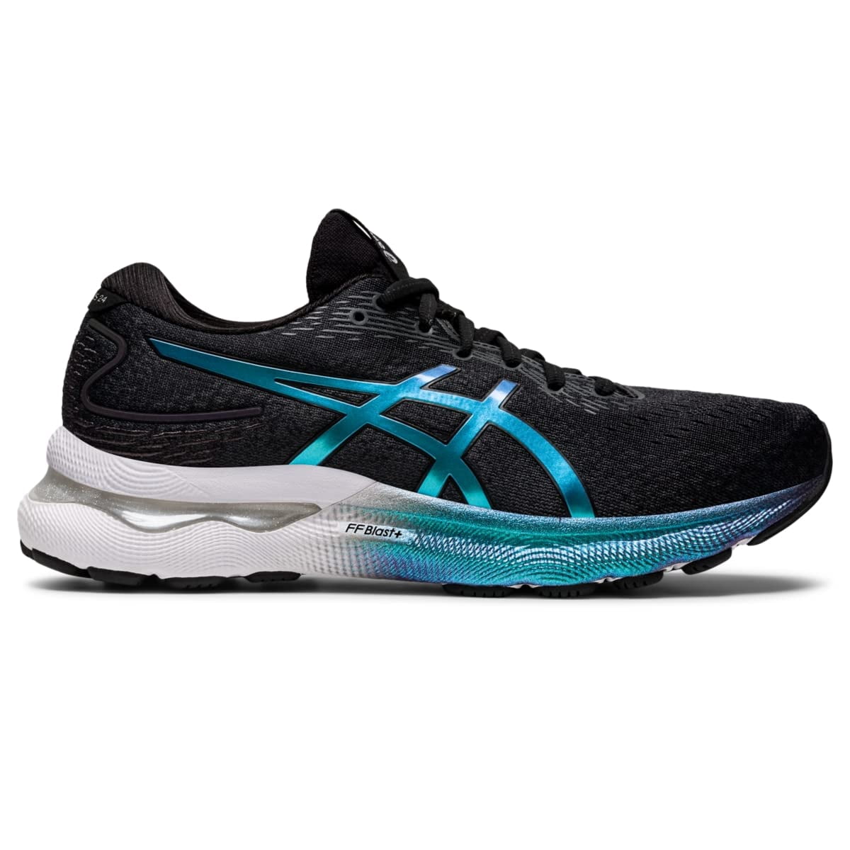 ASICS Women's Gel-Nimbus(R) 24 Platinum Edition Running Shoes, Size 6 US ( Standard ), Black/Black- Limited Edition