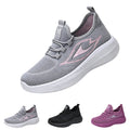 Domzle Women's Sneakers Breathable Lightweight Walking Shoes Running Shoes Non Slip Tennis Fashion Casual Sneakers Gray