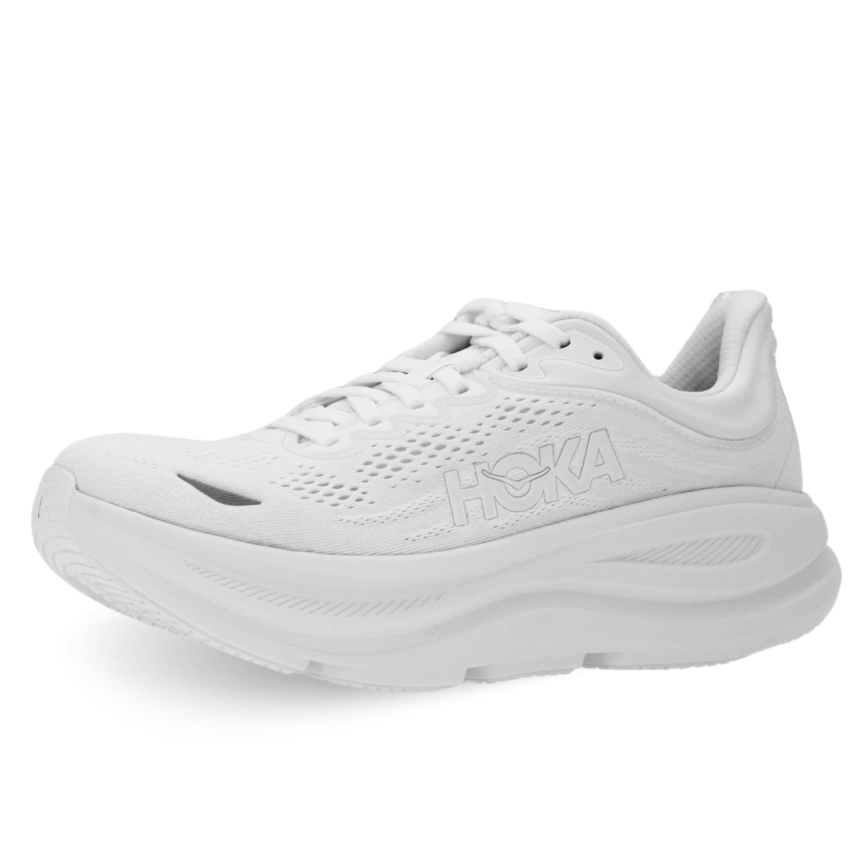 Hoka Women's Bondi 9 Sneaker, White/White, 8.5