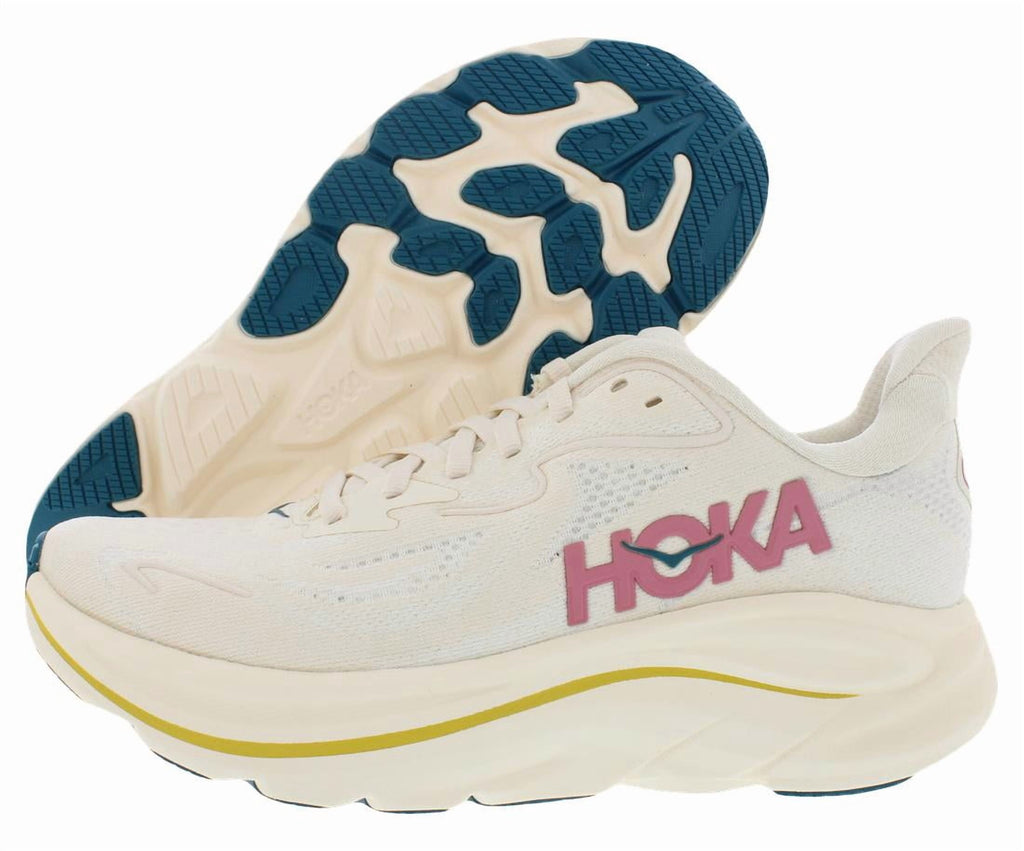Hoka One One Clifton 10 Womens Shoes Size 8.5, Color: Birch/Alabaster