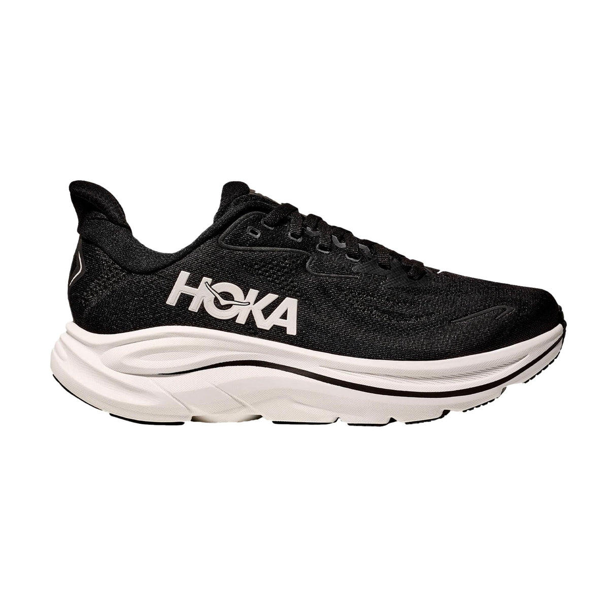 Men's HOKA Clifton 10 Black/White (1162030-BWHT) - 8