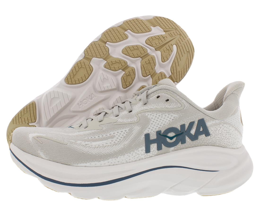 HOKA Clifton 10 Mens Shoes Size 10.5, Color: Putty/Grout