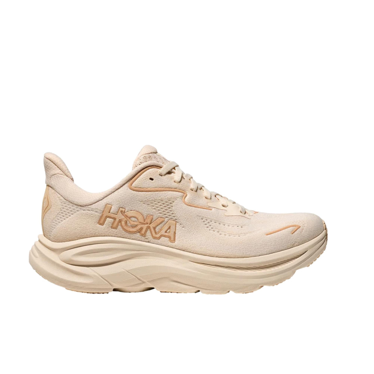 Hoka Women's Clifton 10 Sneaker, Vanilla/Birch