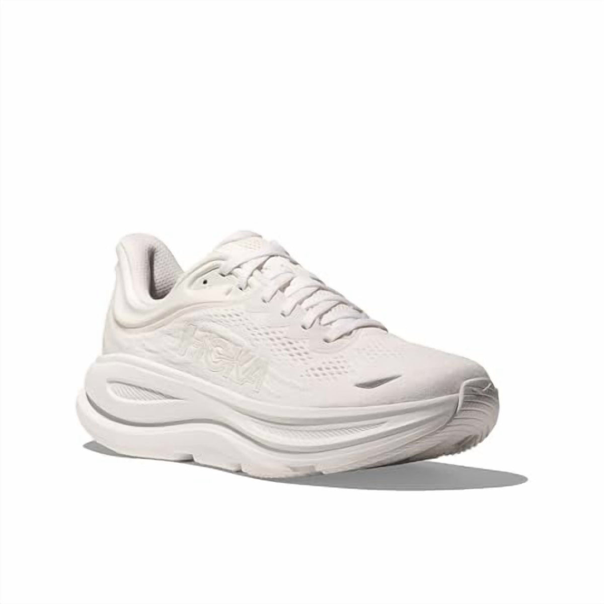 Hoka Men's Bondi 9 Sneaker, White/White, 12