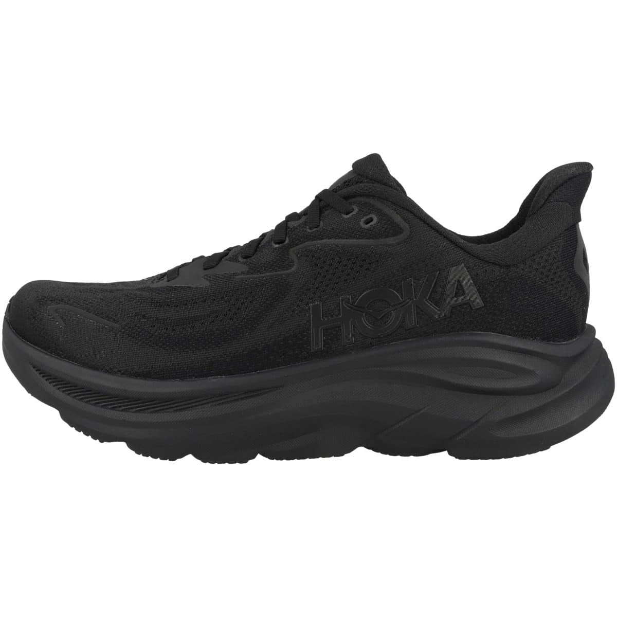 Hoka One Mens Clifton 10 Road Running Shoes - Black
