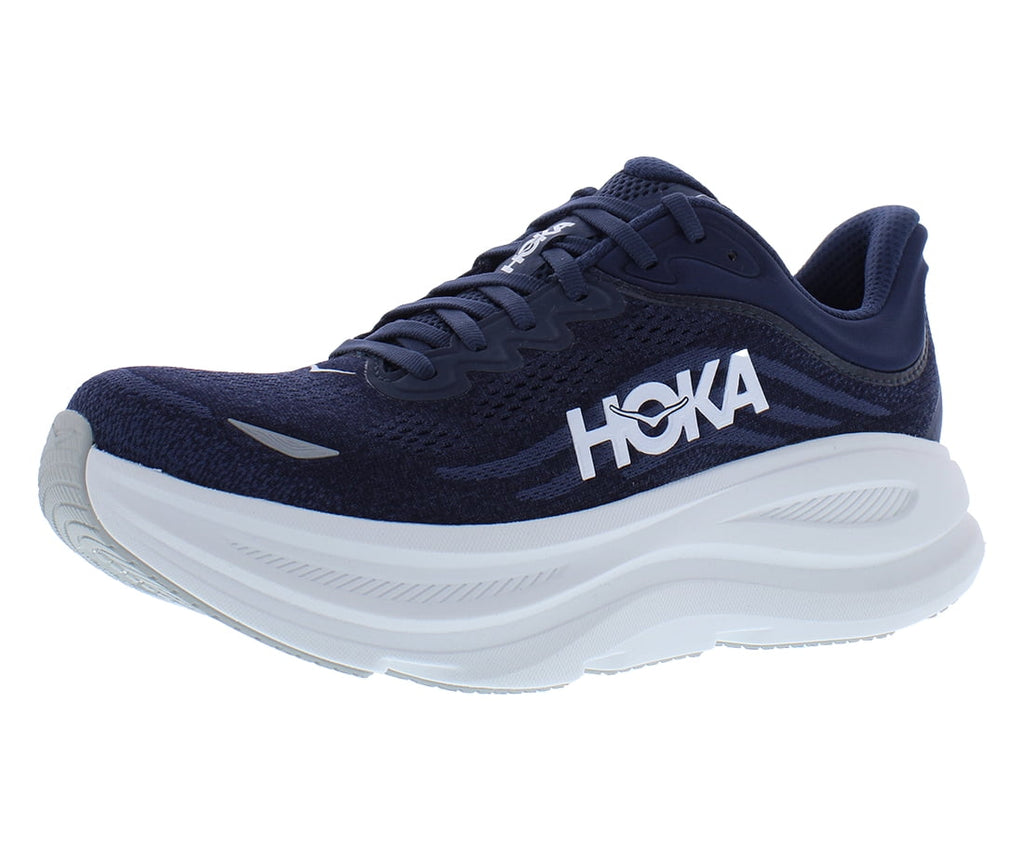 Hoka Bondi 9 Mens Running Shoe - Varsity Navy/White