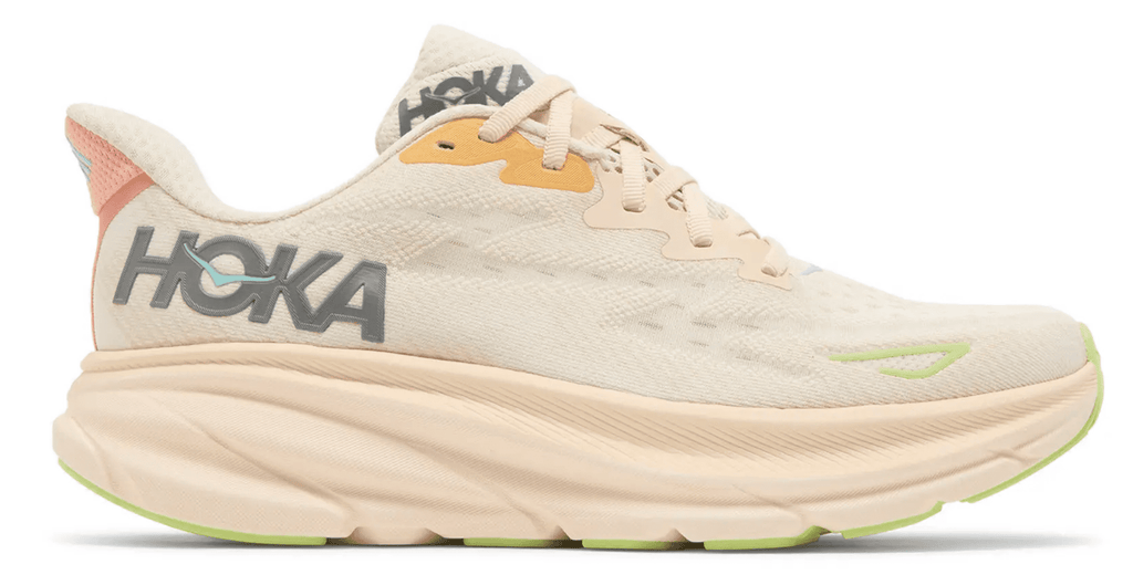 Hoka One Women's Clifton 9 Every day Shoes, Size 10.5 US ( Standard ) / Vanilla/Astral