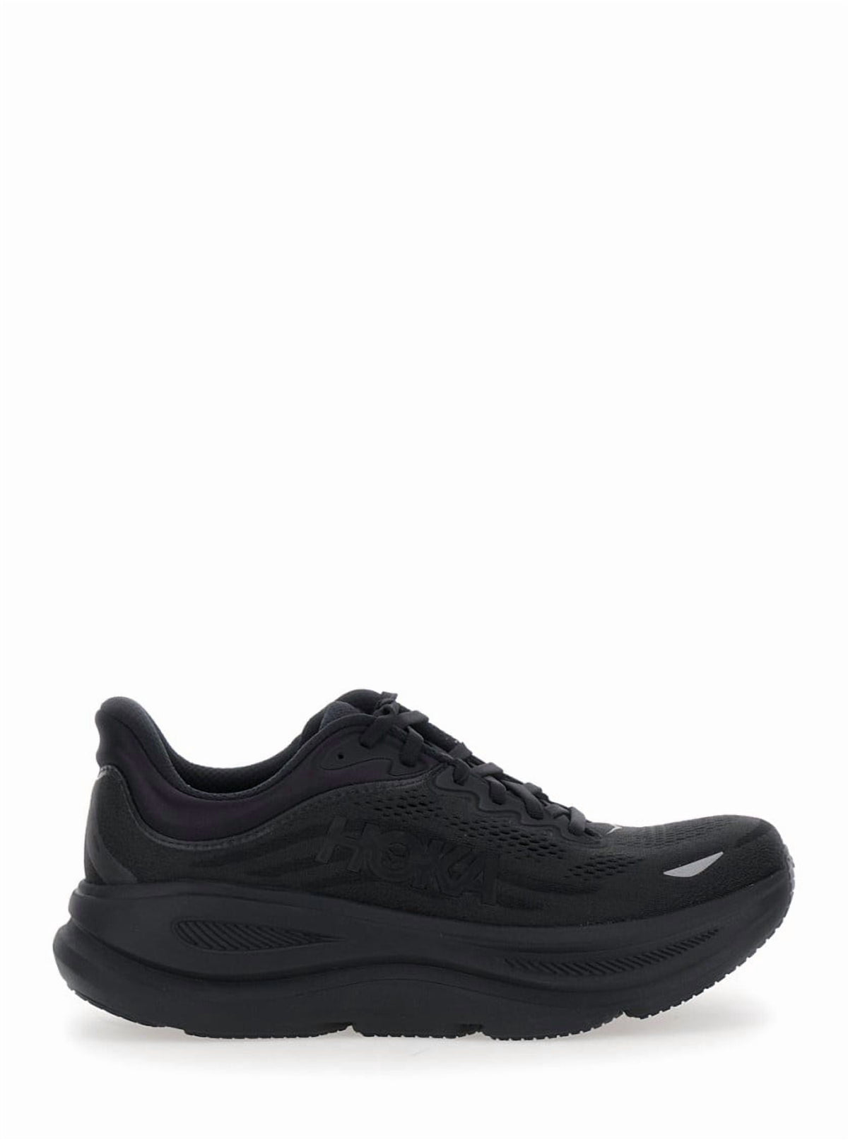 Hoka Men's Bondi 9 Sneaker, Black/Black, 10
