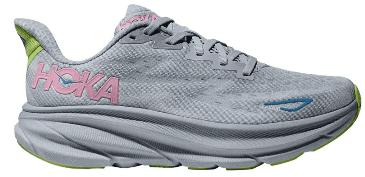 Hoka Women's Clifton 9 Every day shoes, Gull/Sea Ice, Size US 5.5 ( Medium )