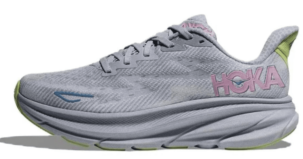 Hoka one Women's Clifton 9 Every day shoes, Size US 10.5 ( Wide ), Gull/Sea Ice