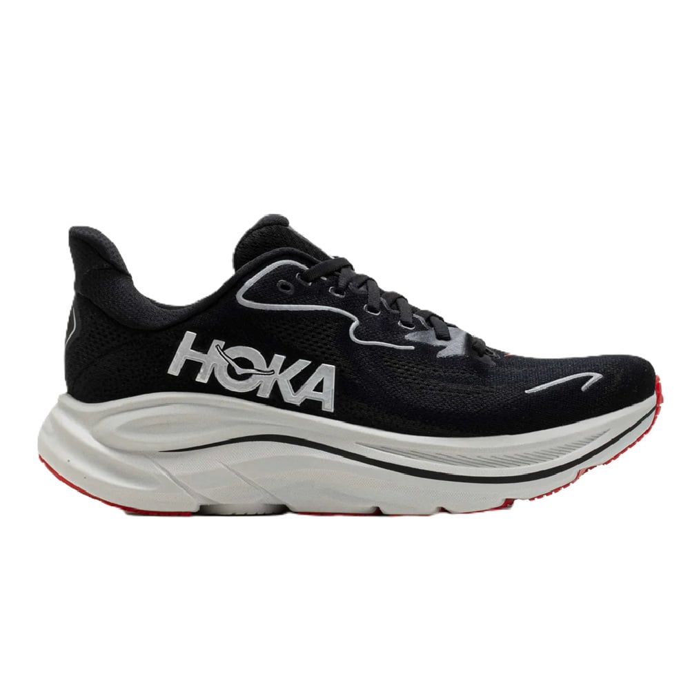 Men's HOKA Clifton 10 Black/Silver (1162030-BKSV) - 7.5
