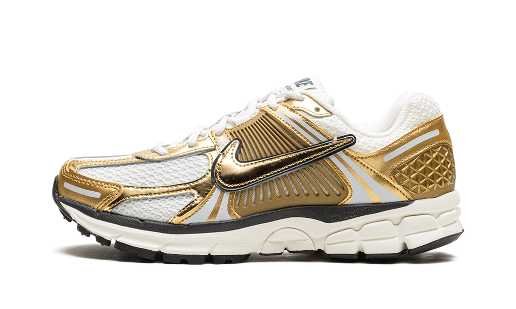 NIKE WOMENS Zoom Vomero 5 WMNS "Metallic Gold" HF7723 001 from Stadium Goods