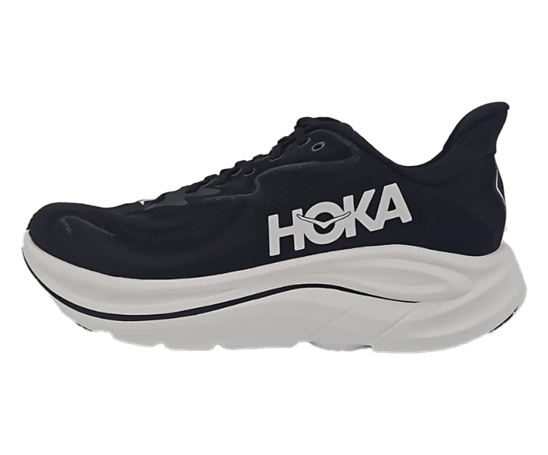 Hoka One Mens Clifton 10 Road Running Shoes - Black/White
