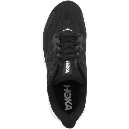 Hoka Men's Clifton 10 Sneaker, Black/White, 8.5