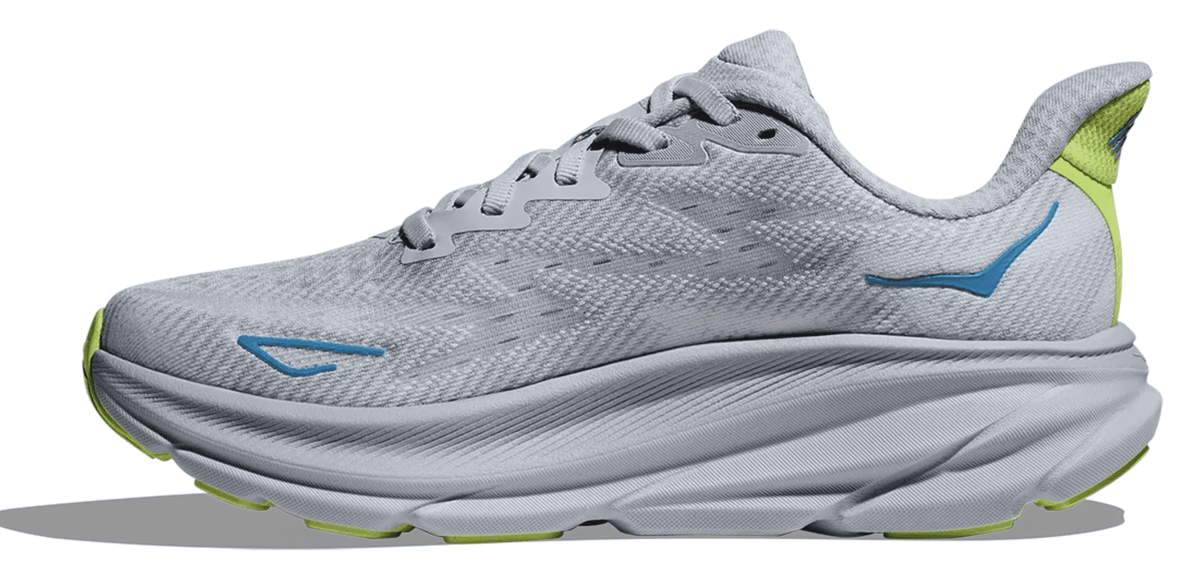 Hoka Women's Clifton 9 Every day shoes, Gull/Sea Ice, Size US 5.5 ( Medium )