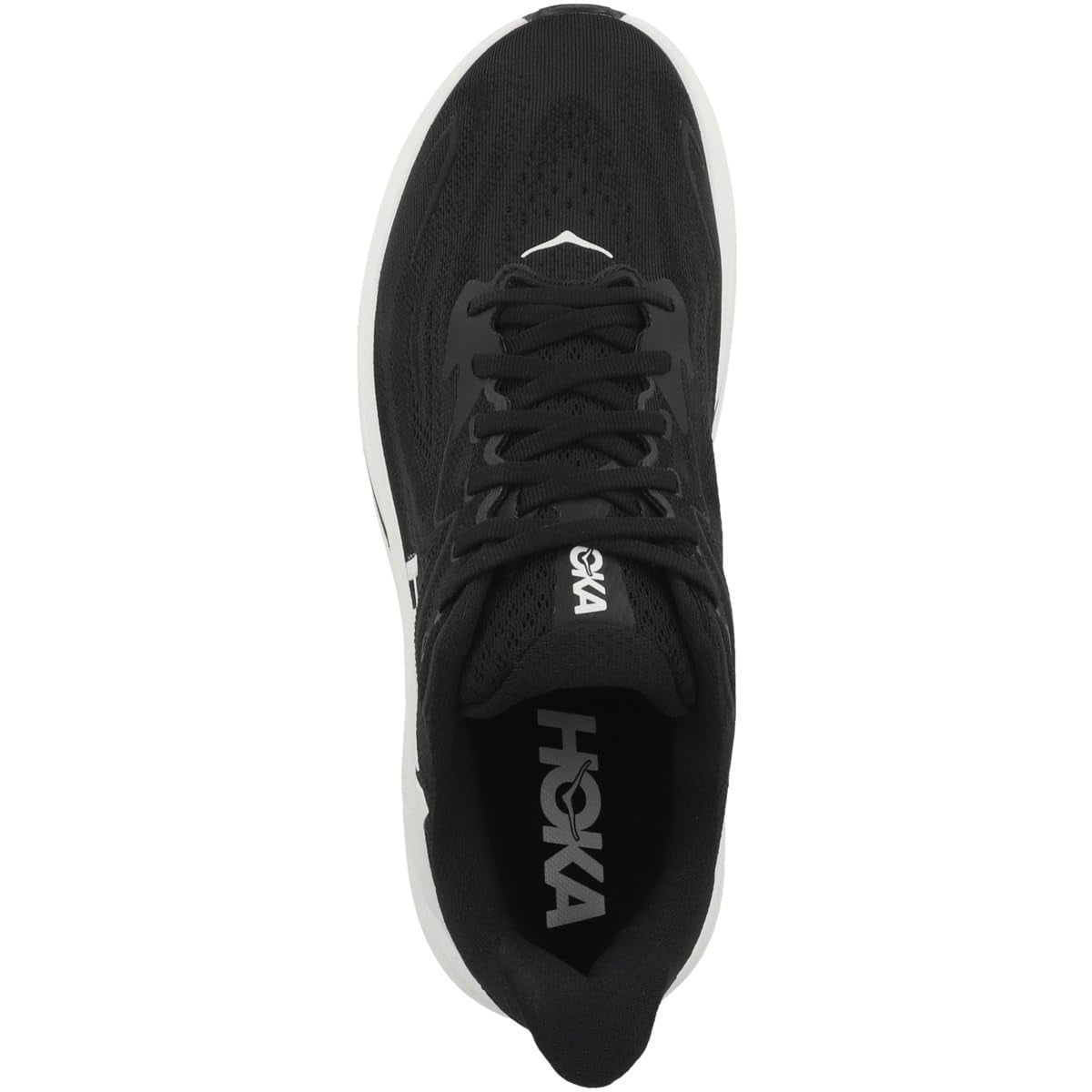 Men's HOKA Clifton 10 Black/White (1162030-BWHT) - 8