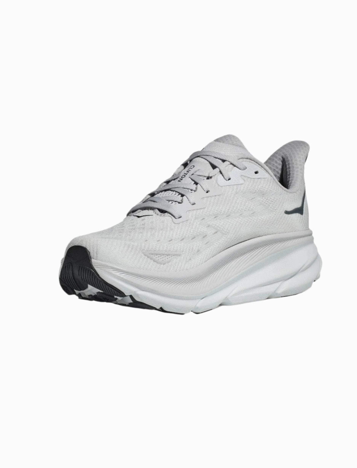 Hoka Men's Clifton 9 Sneaker, Nimbus Cloud/Steel Wool, 11