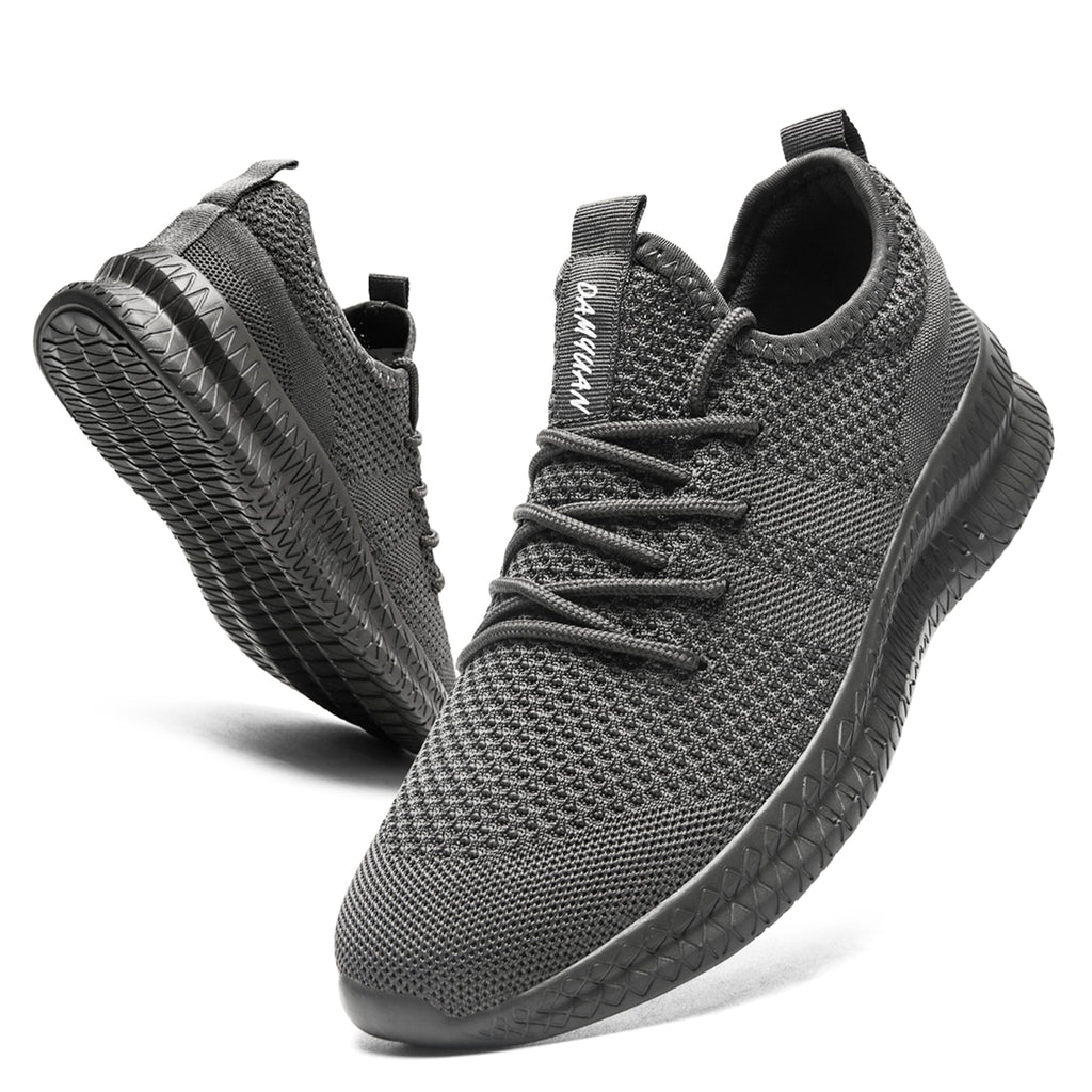 YYTLCH Mens Casual Shoes Low Top Sneaker Gray Size 6.5