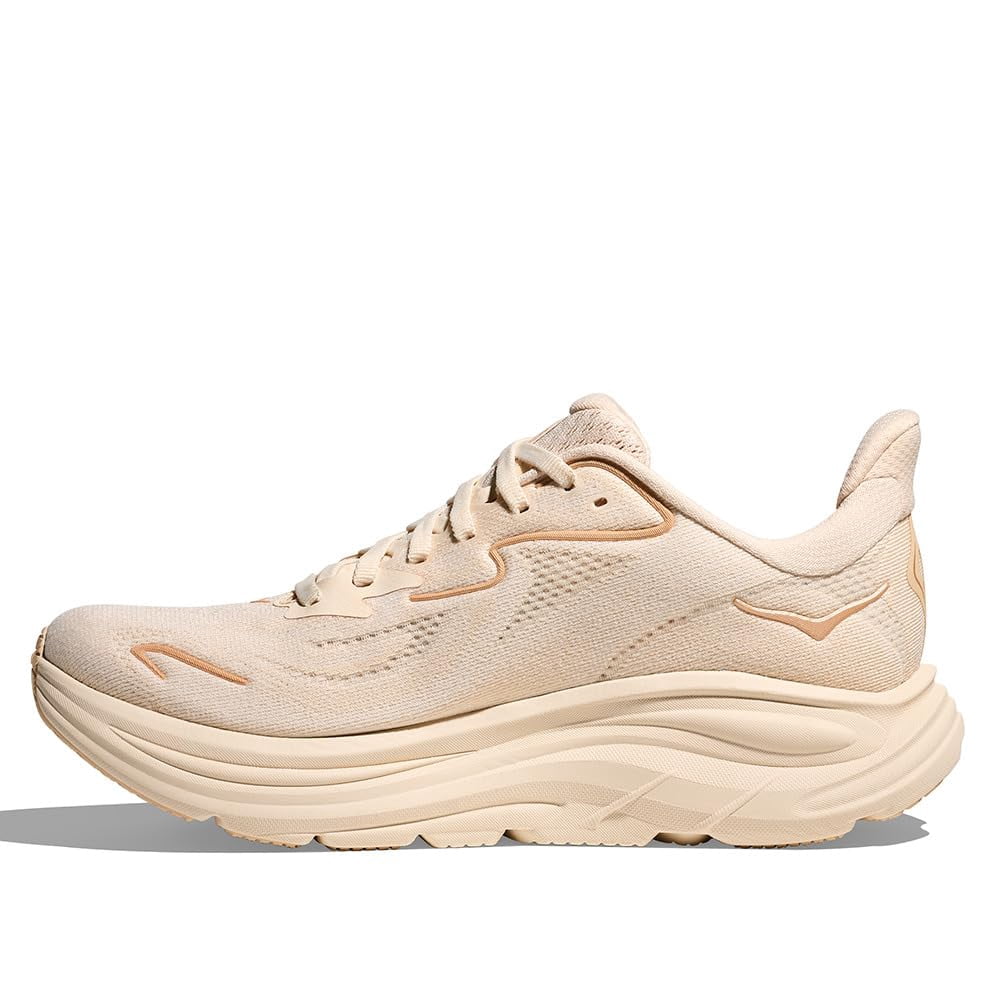 Hoka Women's Clifton 10 Sneaker, Vanilla/Birch