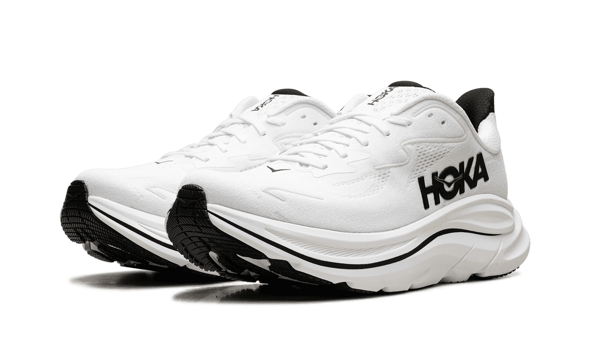 HOKA MENS CLIFTON 10 "WHITE BLACK" 1162030 WBLC 1162030 WBLC from Stadium Goods