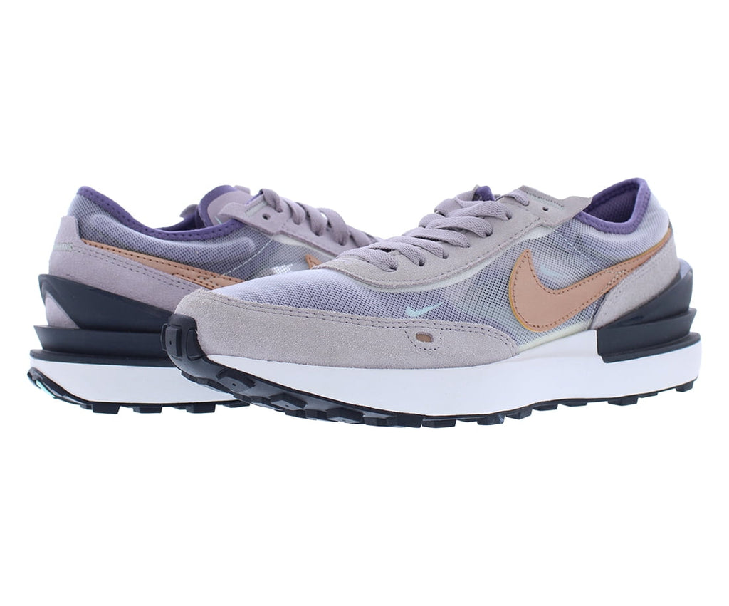 Nike Waffle One (GS) Big Kids' Shoes Summit White-Amethyst Ash-Off Noir dc0481-102
