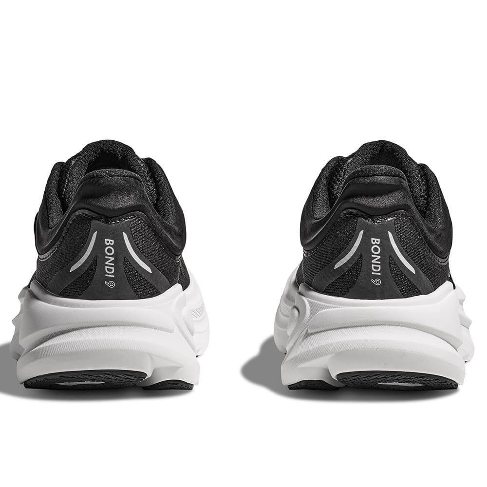 HOKA Bondi 9 Mens Shoes Size 10, Color: Black/White