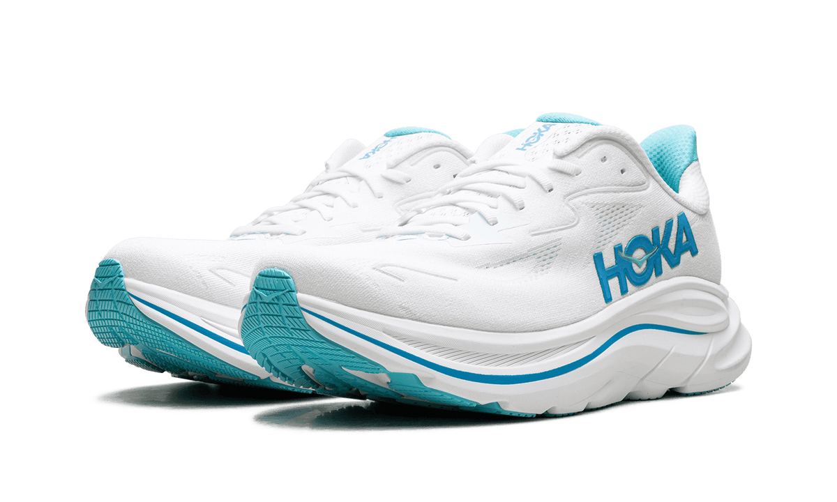 HOKA MENS CLIFTON 10 "WHITE SKYWARD BLUE" 1162030 WKY 1162030 WKY from Stadium Goods