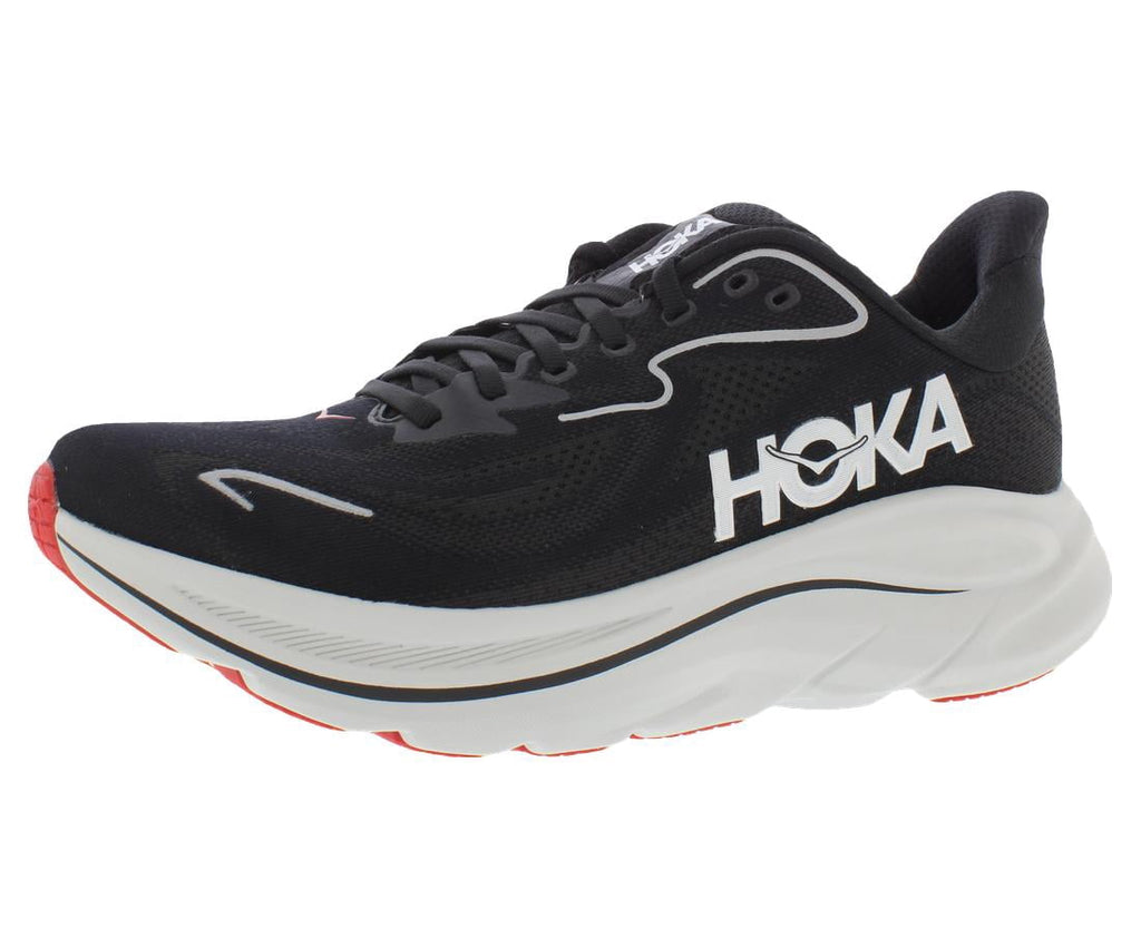 Men's HOKA Clifton 10 Black/Silver (1162030-BKSV) - 7.5
