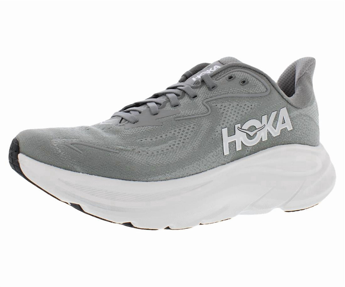HOKA Clifton 10 Mens Shoes Size 9.5, Color: Asteroid/Silver